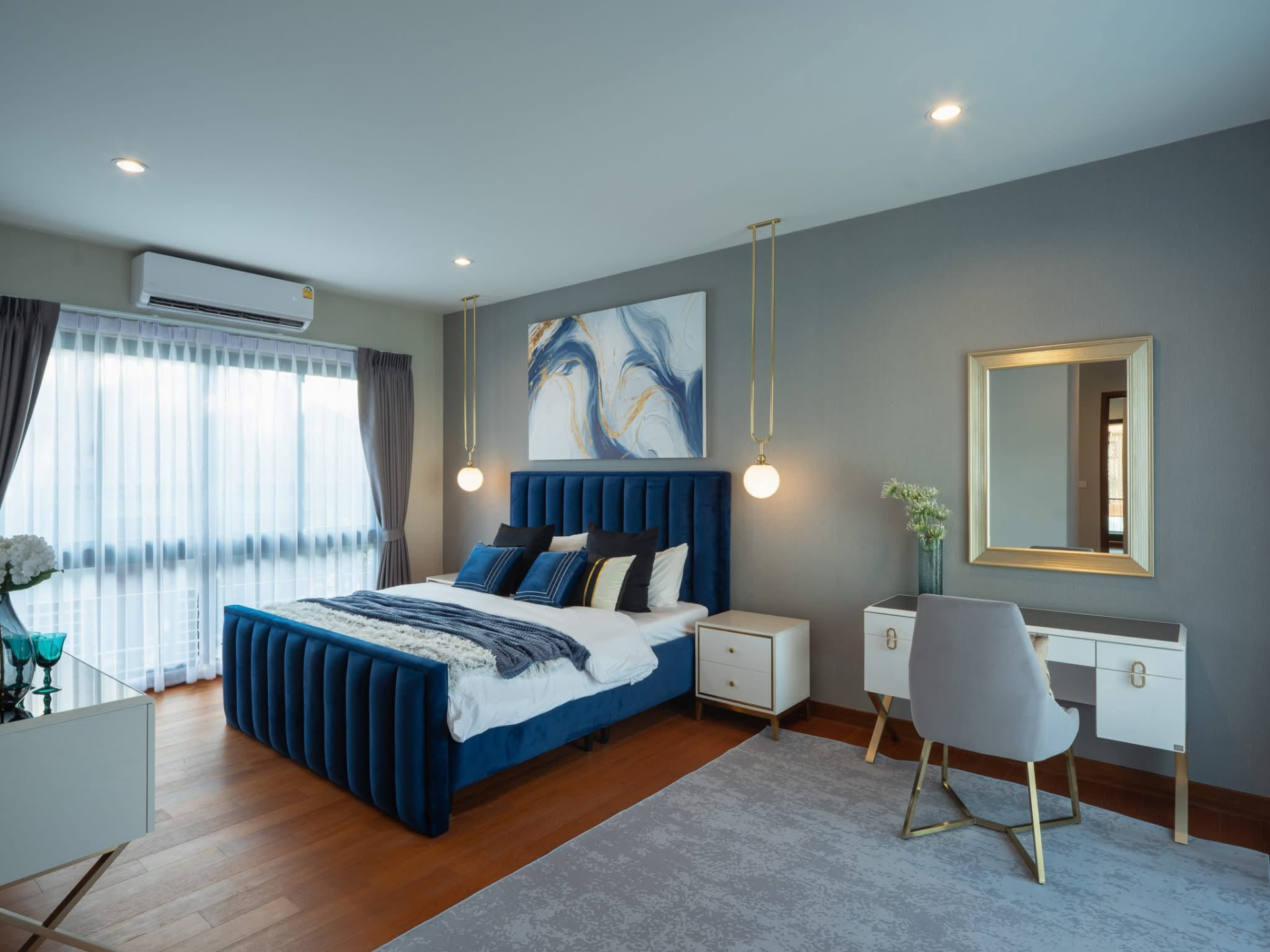 modern monochrome pool villa Preview 5